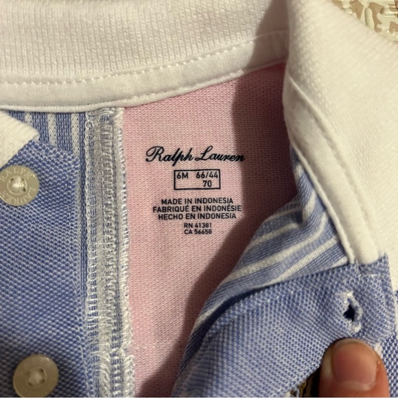 Ralph Lauren Multicolor Patchwork Baby Romper - Picture 2 of 2